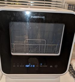 Farberware Portable Countertop Dishwasher – Built-In Water Tank / No Plumbing Needed