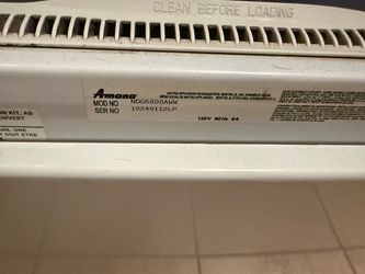 Amana Gas Dryer NDG6800AWW and Washer