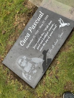 Granite Headstone Grass Headstone 
