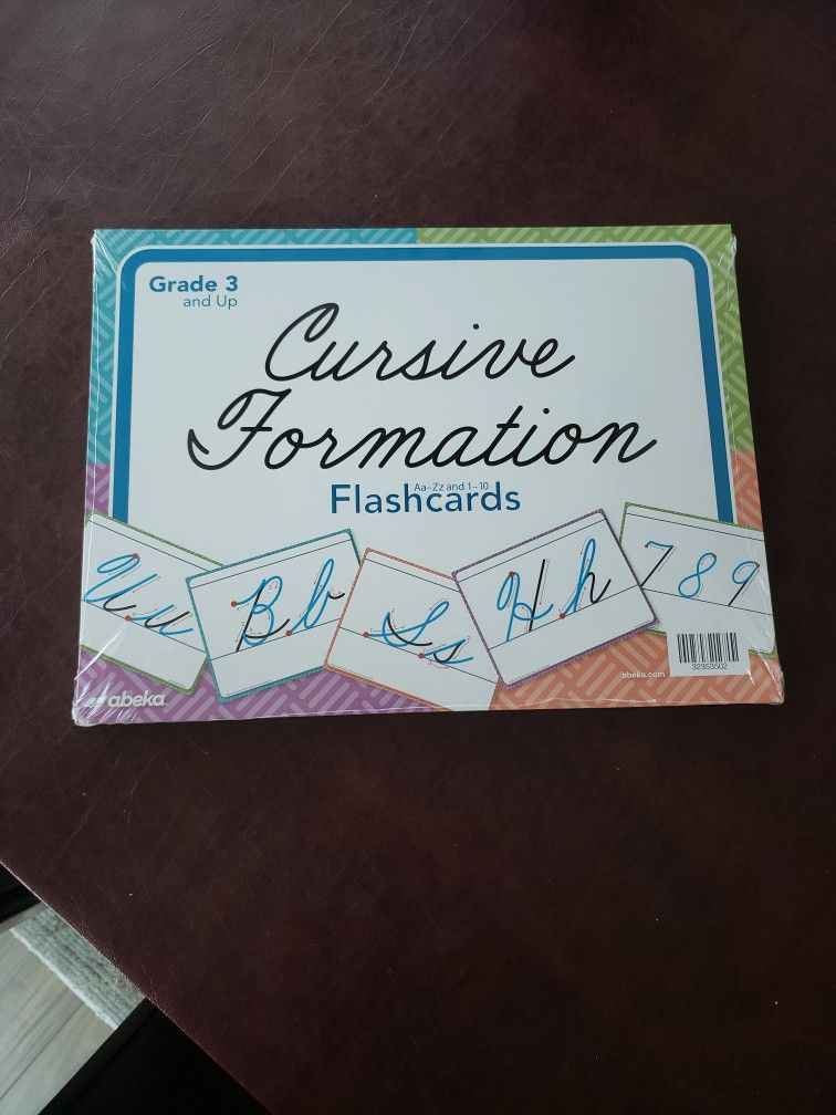 Abeka Cursive Formation Flashcards