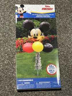 Disney Mickey Mouse Balloon Yard Sign Kit New