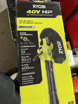 Ryobi 40v Leaf Blower/Mulcher/Vacuum