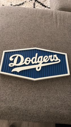 Dodgers wooden sign