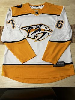 Pk Subban Fanatics NHL #76 Nashville Predators White Hockey Jersey Size Large