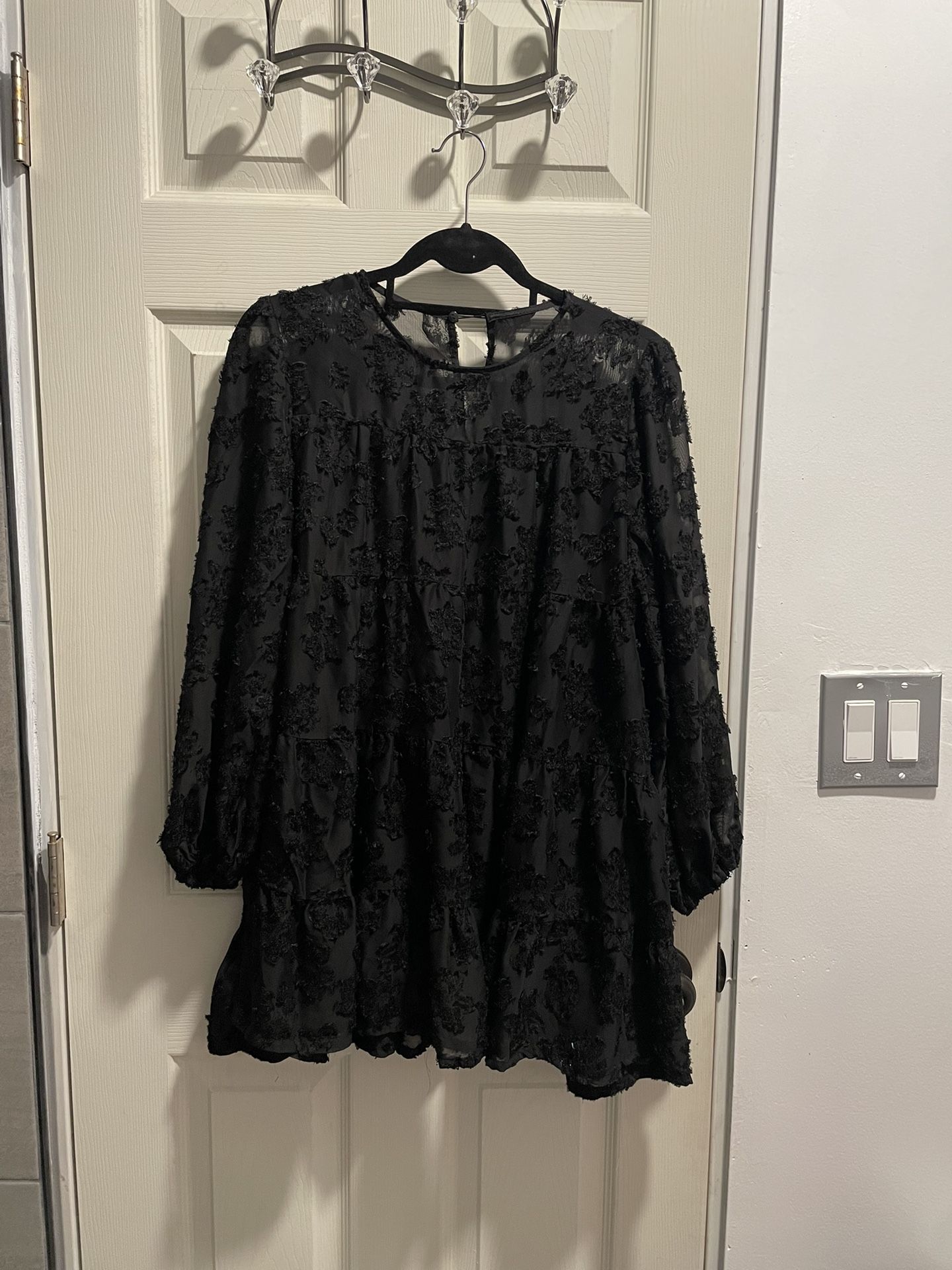 Black Sheer Dress/shirt