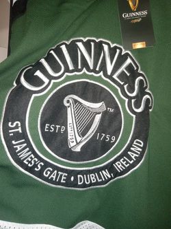 Guinness Green & White Harp Hockey Shirt-Large