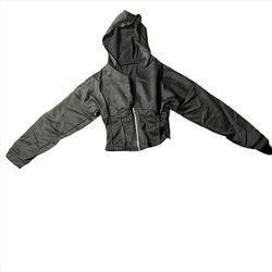 Women’s Black Cropped Hoodie