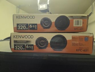 Kenwood Car Speakers - 2 New