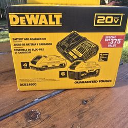 DEWALT BATTERY AND CHARGER KIT