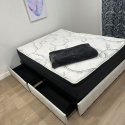 Queen Size Bed With New mattress 
