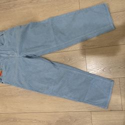 Empyre Pants Mens 30 Fits 32x28 Blue Corduroy Relax Baggy Skater Loose Y2K