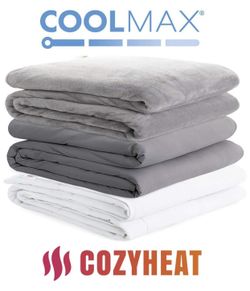 Degrees of Comfort Weighted Blanket Adult w/ 2 Duvet Covers for Hot & Cold Sleepers|Advanced Nano-Ceramic Beads Deliver Durability & Silky Comfort (8