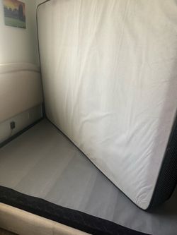 Queen Bed Frame, Box Spring, Mattress