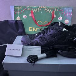 Brand New Matte Black Balenciaga Runners