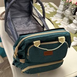 New Bubblbay Diaper Bag Backpack, Teal 