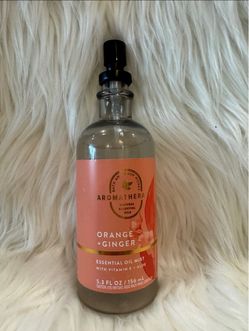 Bath Body Works Aromatherapy ORANGE + GINGER Essential Oil Mist Spray 5.3 fl oz
