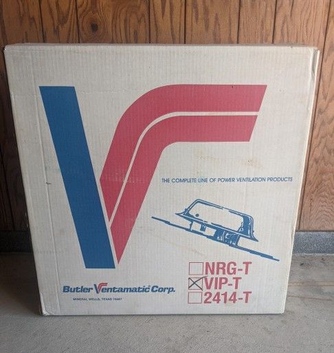 New Attic Roof Ventilation Fan Hood and Blades