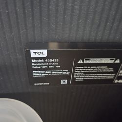 TCL 43-inch LCD (LED) 4K UHD TV (NO FEET)
