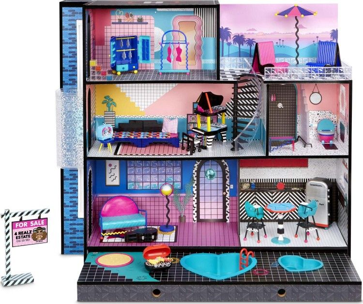LOL Surprise OMG House Dollhouse and 1000+ Pieces (LOLs, OMGs, Tweens, Vehicles, Cloths, Accessories, And More!)