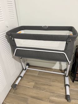 RONBEI Bedside Bassinet – Gray / Moisés para bebé