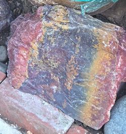 Poppy jasper rock
