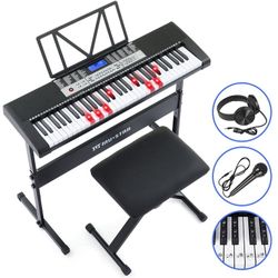 MU-STAR 61-Key Electronic Keyboard Piano Set