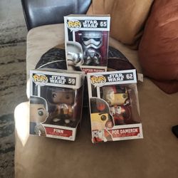 Star Wars Pop Figures 65, 59 And 62