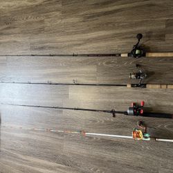 4 Fishing Rods For Sale