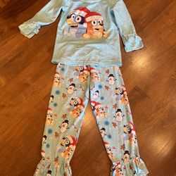 Girls Bluey Matching Christmas Outfit Set Shipping Available 
