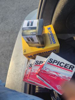 Precision carrier bearing , mobil 1 oil filter / extended performance, and 3 Spicer drivetrain products - ALL BRAND NEW IN BOX