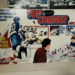 Vintage 1990s Canadian Top Corner Hockey Game Never Assembled Still In Box