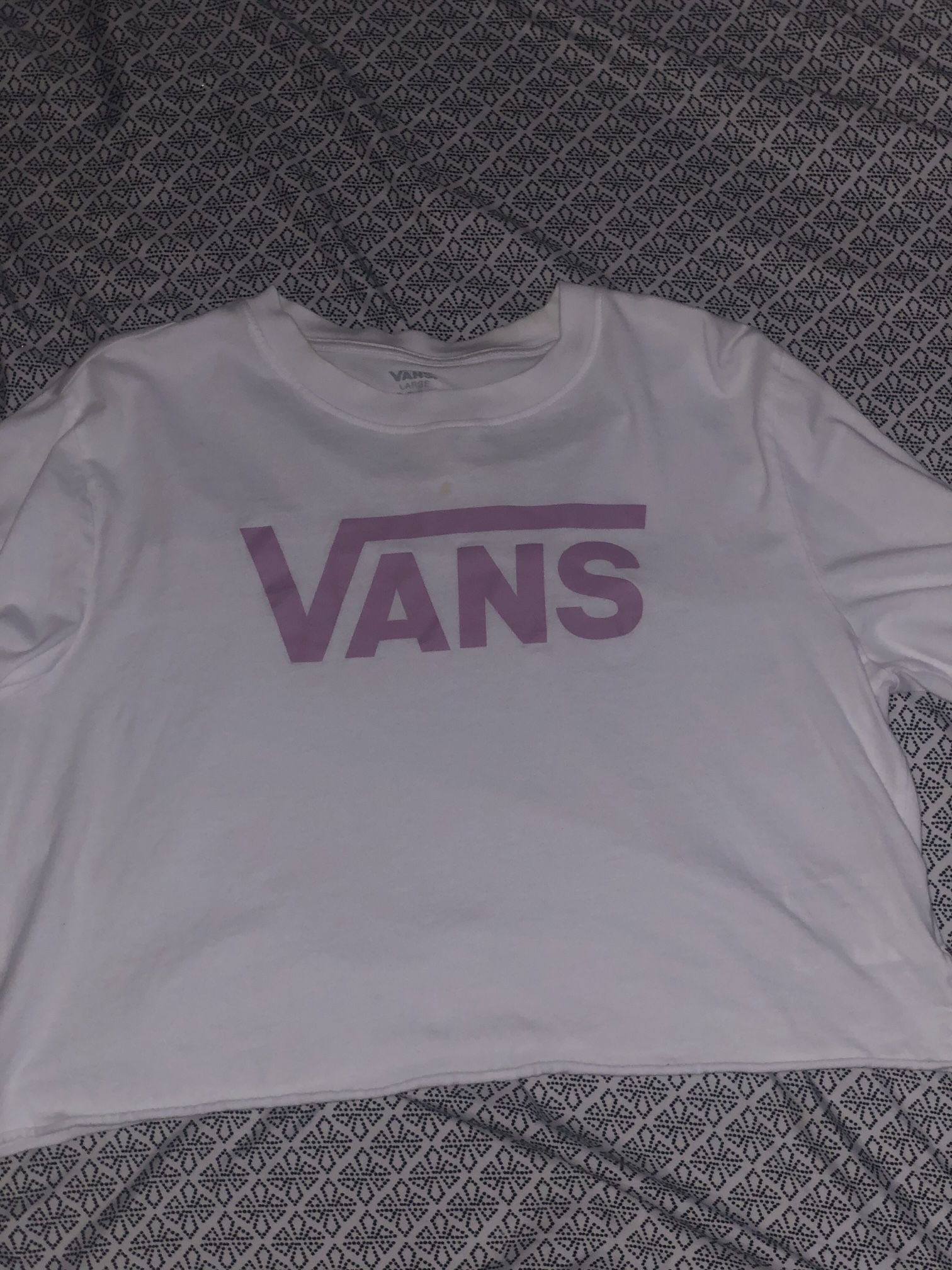 cropped vans tee