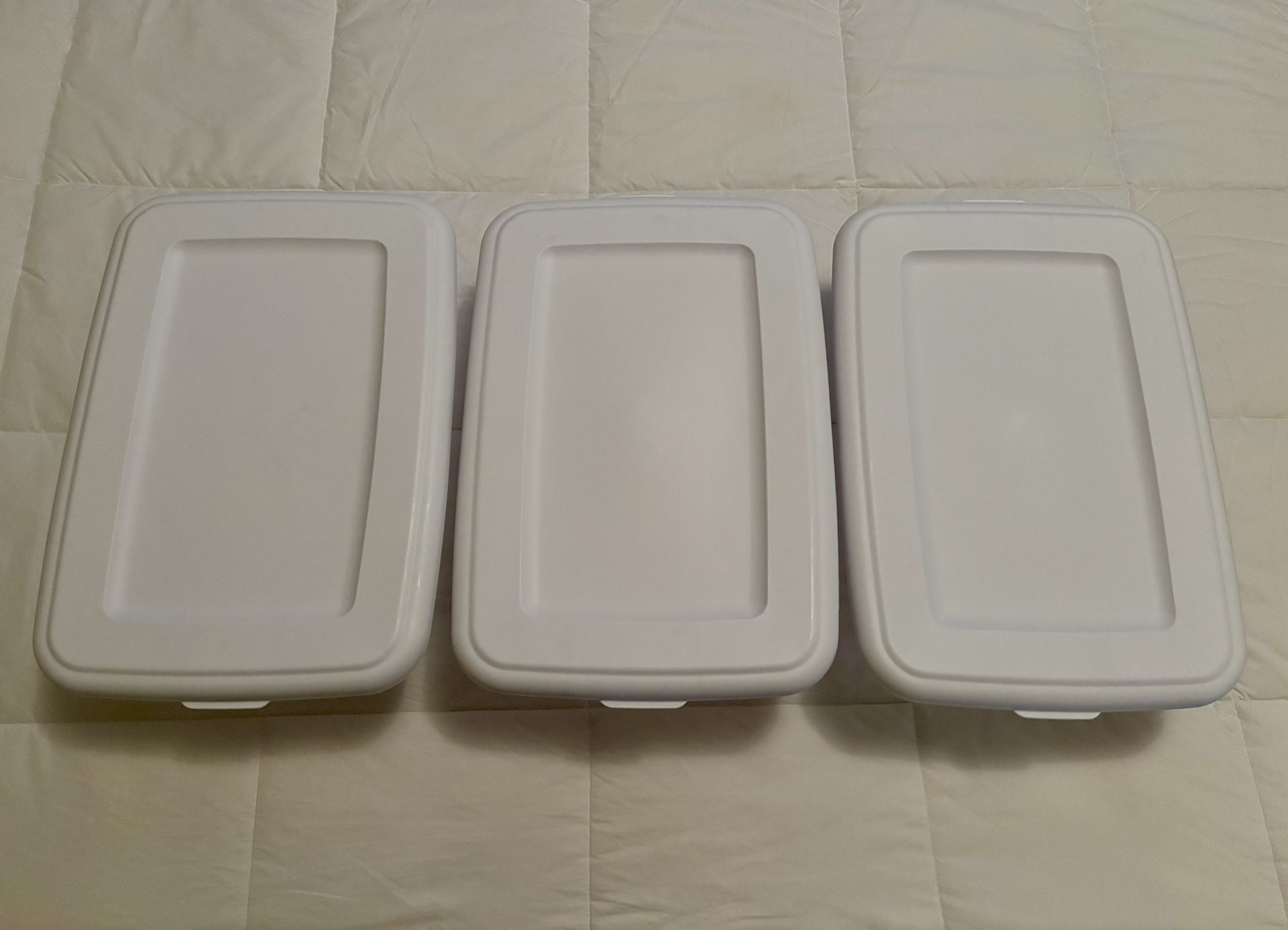 3 LARGE CONTAINERS, New, Never Used, All 3 For $9 Total