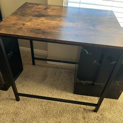 Bar Table With 2 Stools 