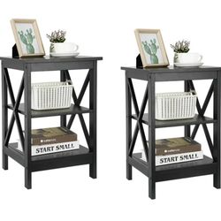 Set of Two x-Design Storage Organizer Display Rack Bookshelf