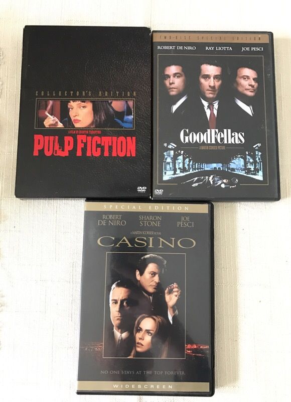 GoodFellas, Casino & Pulp Fiction Special Edition DVDs