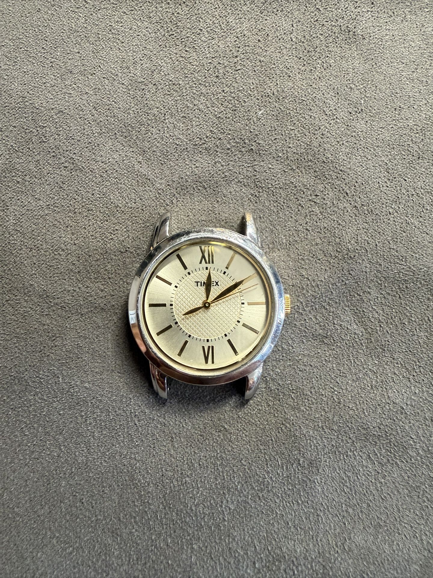 Timex CR 1216 CELL WR 30M Analog Watch Face (Two Tone)