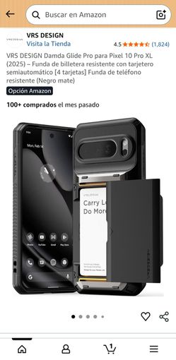 Slim Wallet Case with Semi Auto Card Holder [3 Cards] Kickstand Shockproof Phone Cover Matte Black