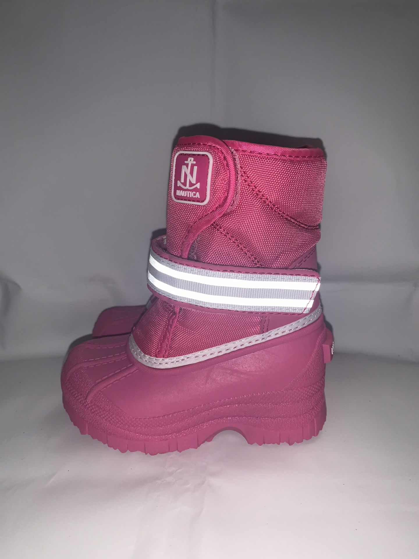 Nautica NS-83 Albermarle Kids Snow Rain Toddler Boots Pink & White