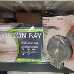 Lot Of (2) Hampton BAY Bathroom Ventilation Fan and BROAN Upgrade Kit, NEW