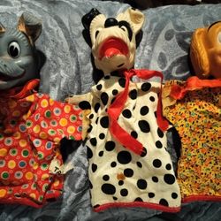 1950's Walt Disney 9"  Hand Puppets