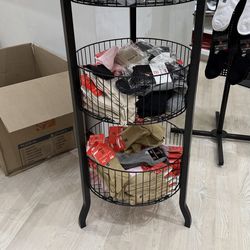 LIKE NEW - ROUND WIRE DUMP BIN