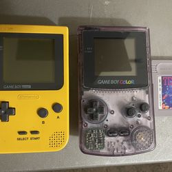 Gameboy Color  systems with Tetris Game