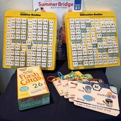 Kids K–1 Learning Bundle – Addition & Subtraction Machines, Sight Words, Flash Cards + NEW Workbook