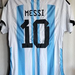 Adidas Mens 2023 Argentina Home Jersey Authentic Messi No