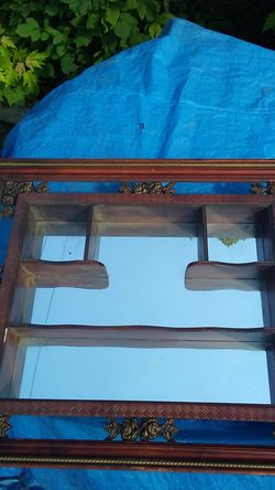 Vintage solid wood mirror. Great condition. Heavy