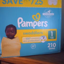 210 Pampers Size 1