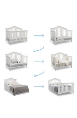 Delta Children Farmhouse 6in 1 Convertible Crib