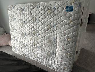 Queen Size Box Spring & Mattress – Clean, Good Condition – $50