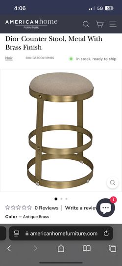 RH Like Noir Dior Counter Stool X4